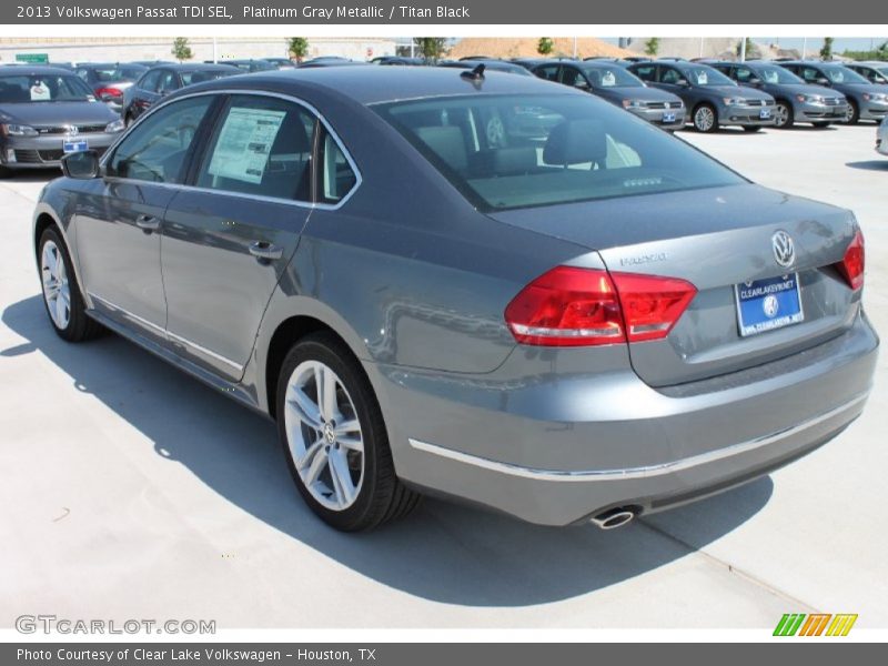Platinum Gray Metallic / Titan Black 2013 Volkswagen Passat TDI SEL