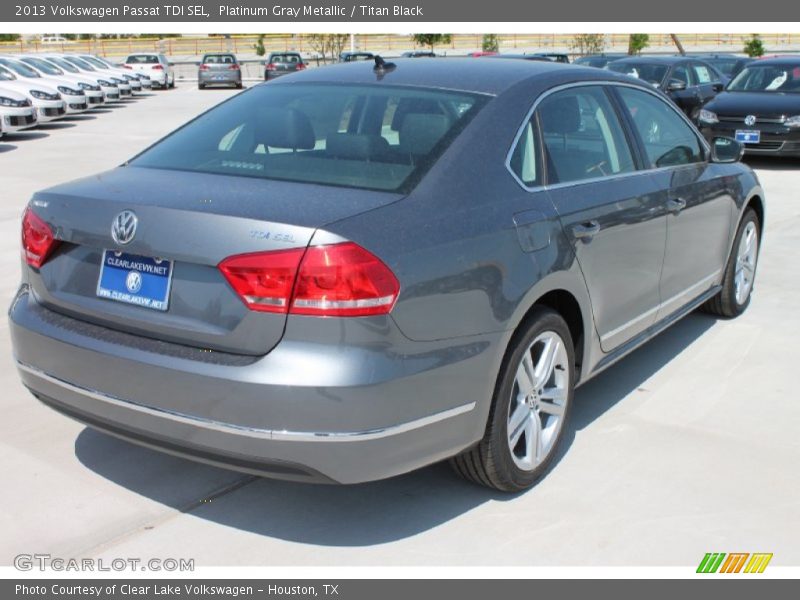 Platinum Gray Metallic / Titan Black 2013 Volkswagen Passat TDI SEL