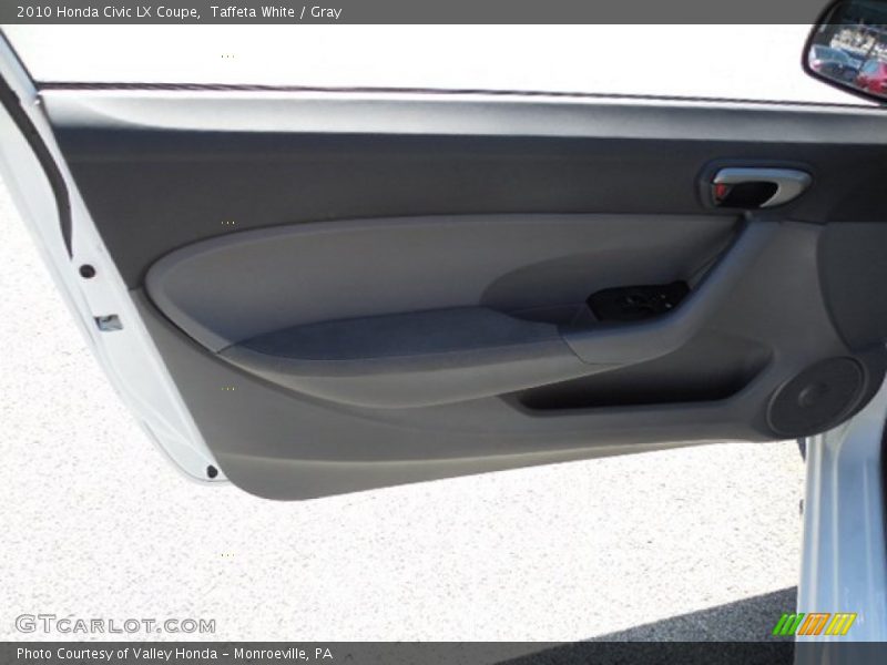 Taffeta White / Gray 2010 Honda Civic LX Coupe