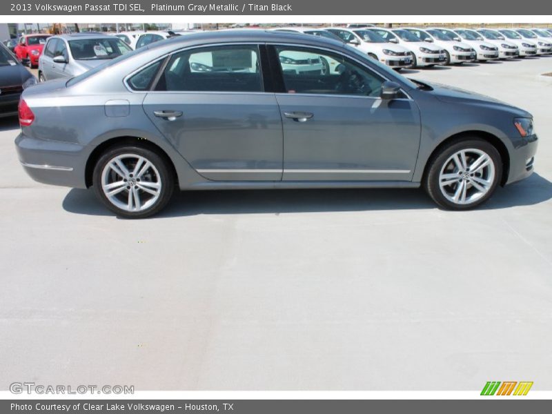 Platinum Gray Metallic / Titan Black 2013 Volkswagen Passat TDI SEL