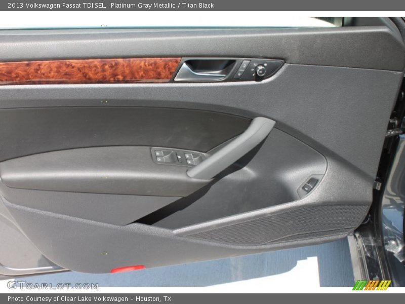 Platinum Gray Metallic / Titan Black 2013 Volkswagen Passat TDI SEL