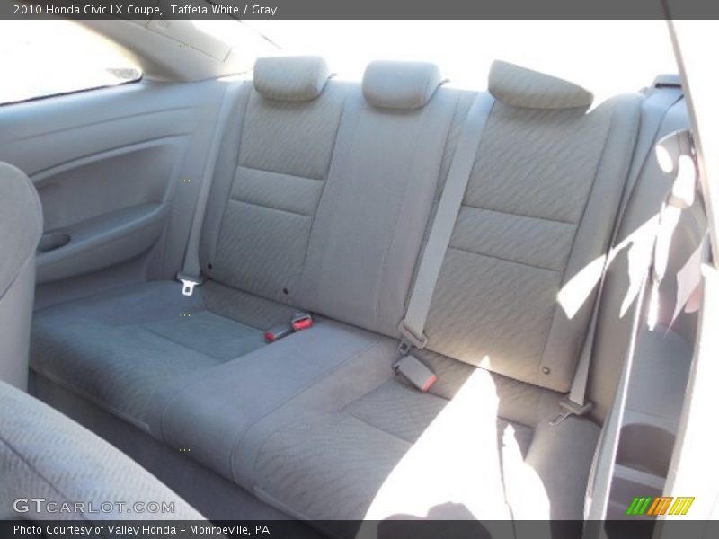 Taffeta White / Gray 2010 Honda Civic LX Coupe