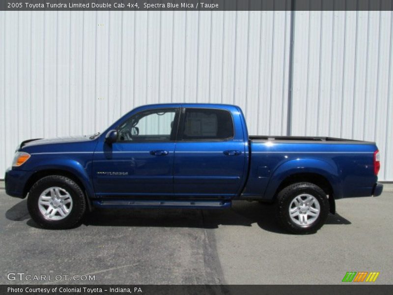 Spectra Blue Mica / Taupe 2005 Toyota Tundra Limited Double Cab 4x4