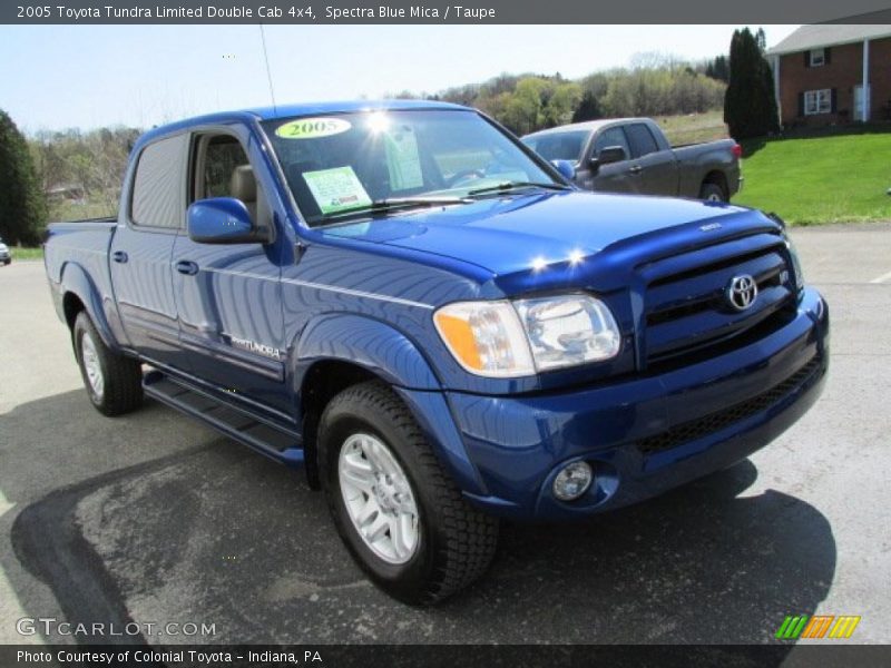 Spectra Blue Mica / Taupe 2005 Toyota Tundra Limited Double Cab 4x4