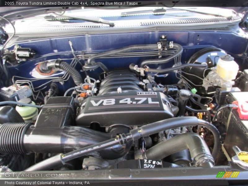 Spectra Blue Mica / Taupe 2005 Toyota Tundra Limited Double Cab 4x4