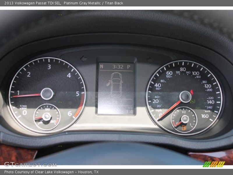 Platinum Gray Metallic / Titan Black 2013 Volkswagen Passat TDI SEL