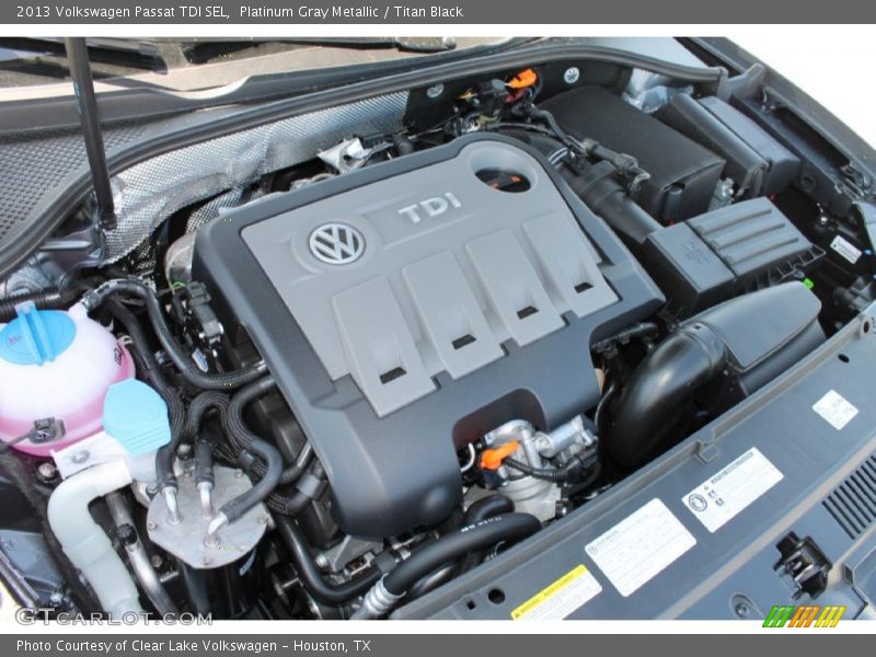 Platinum Gray Metallic / Titan Black 2013 Volkswagen Passat TDI SEL