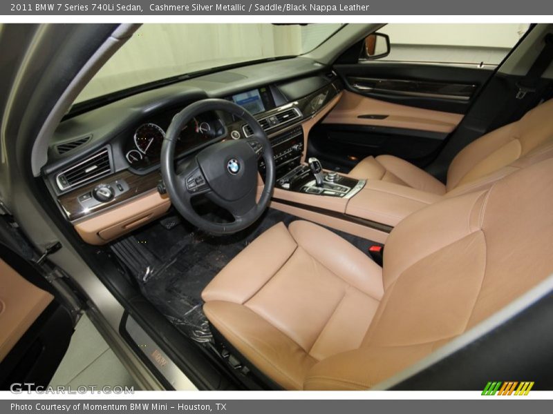 Cashmere Silver Metallic / Saddle/Black Nappa Leather 2011 BMW 7 Series 740Li Sedan