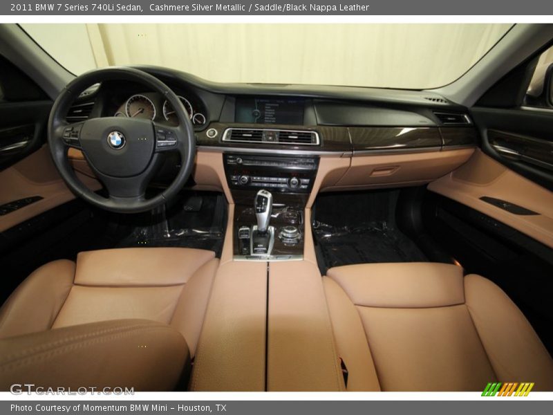 Cashmere Silver Metallic / Saddle/Black Nappa Leather 2011 BMW 7 Series 740Li Sedan