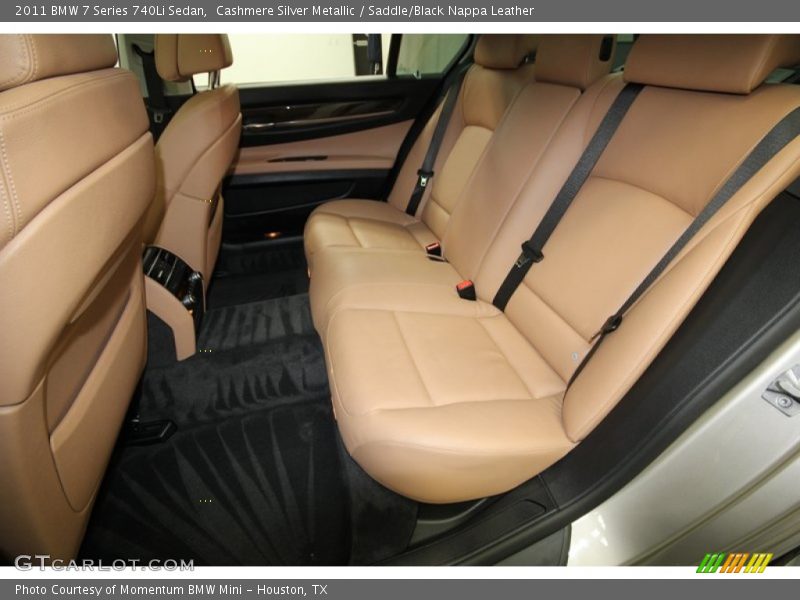Cashmere Silver Metallic / Saddle/Black Nappa Leather 2011 BMW 7 Series 740Li Sedan