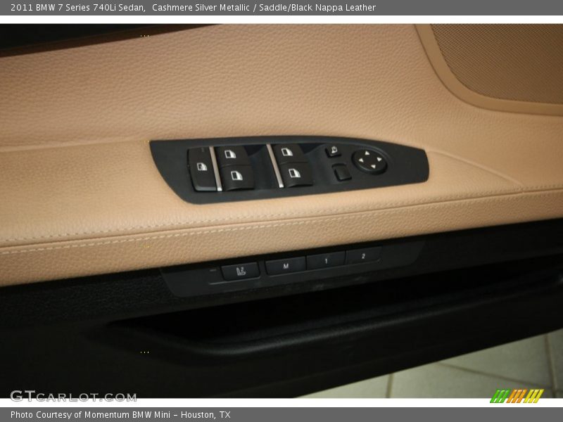Cashmere Silver Metallic / Saddle/Black Nappa Leather 2011 BMW 7 Series 740Li Sedan