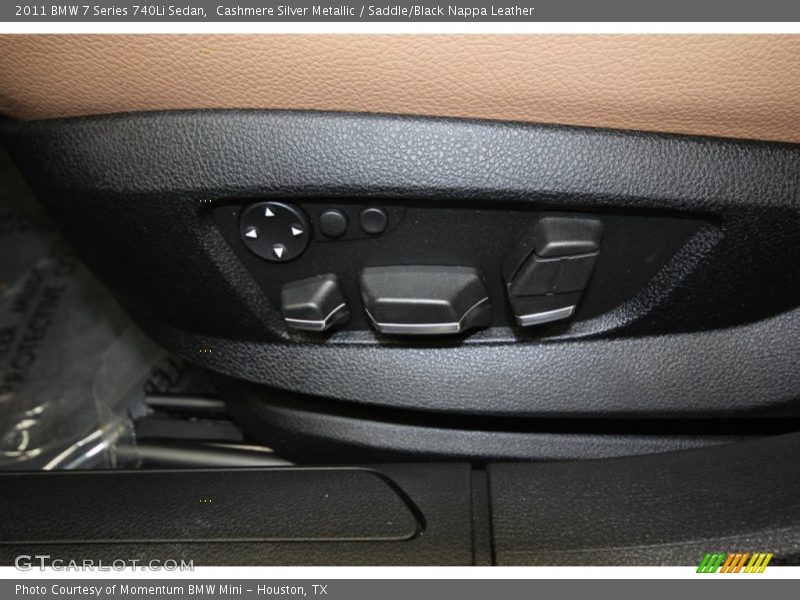 Cashmere Silver Metallic / Saddle/Black Nappa Leather 2011 BMW 7 Series 740Li Sedan