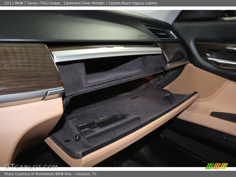 Cashmere Silver Metallic / Saddle/Black Nappa Leather 2011 BMW 7 Series 740Li Sedan