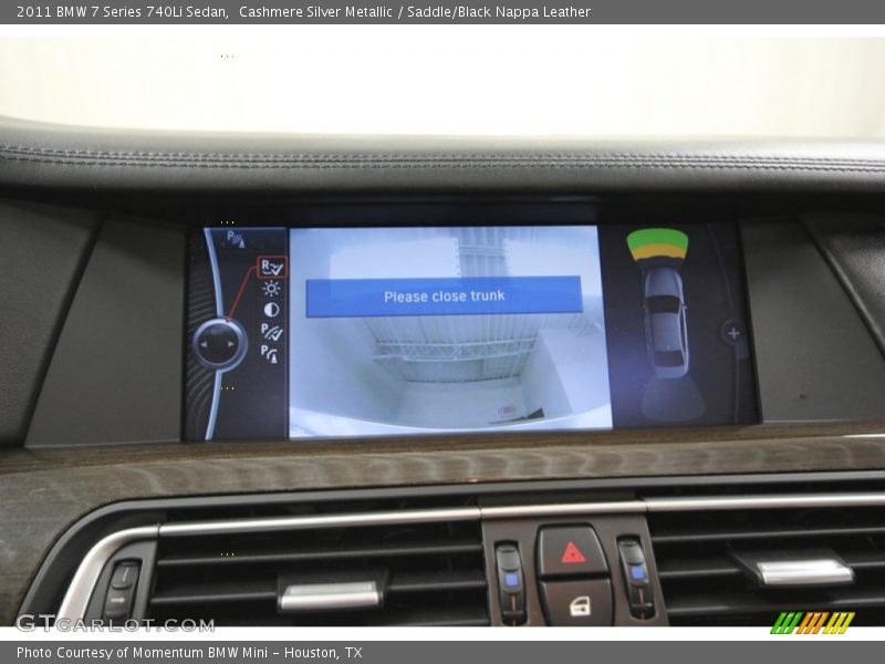 Cashmere Silver Metallic / Saddle/Black Nappa Leather 2011 BMW 7 Series 740Li Sedan