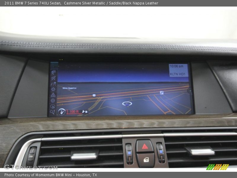 Cashmere Silver Metallic / Saddle/Black Nappa Leather 2011 BMW 7 Series 740Li Sedan