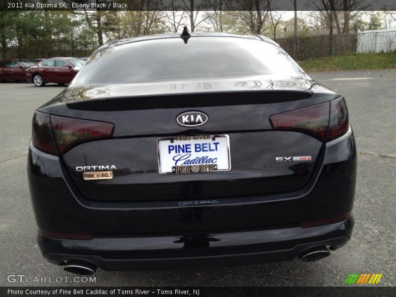 Ebony Black / Black 2012 Kia Optima SX
