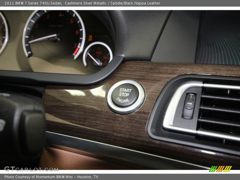 Cashmere Silver Metallic / Saddle/Black Nappa Leather 2011 BMW 7 Series 740Li Sedan