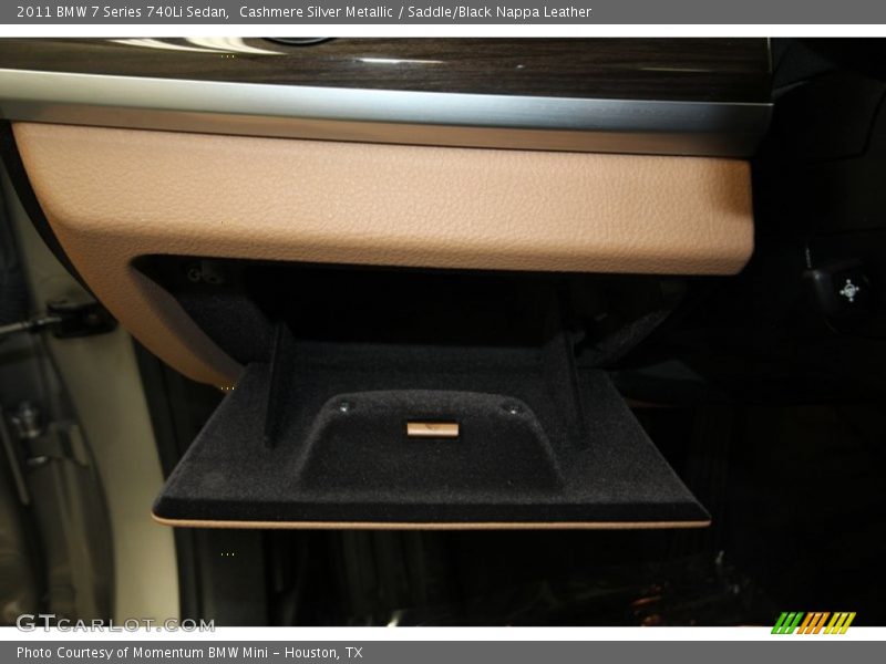 Cashmere Silver Metallic / Saddle/Black Nappa Leather 2011 BMW 7 Series 740Li Sedan