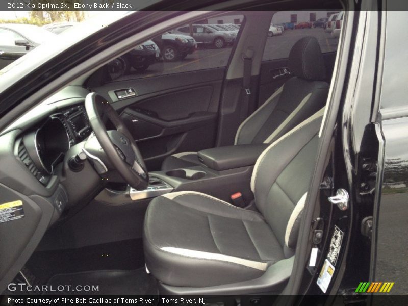 Ebony Black / Black 2012 Kia Optima SX