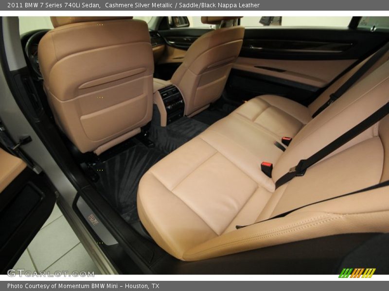 Cashmere Silver Metallic / Saddle/Black Nappa Leather 2011 BMW 7 Series 740Li Sedan