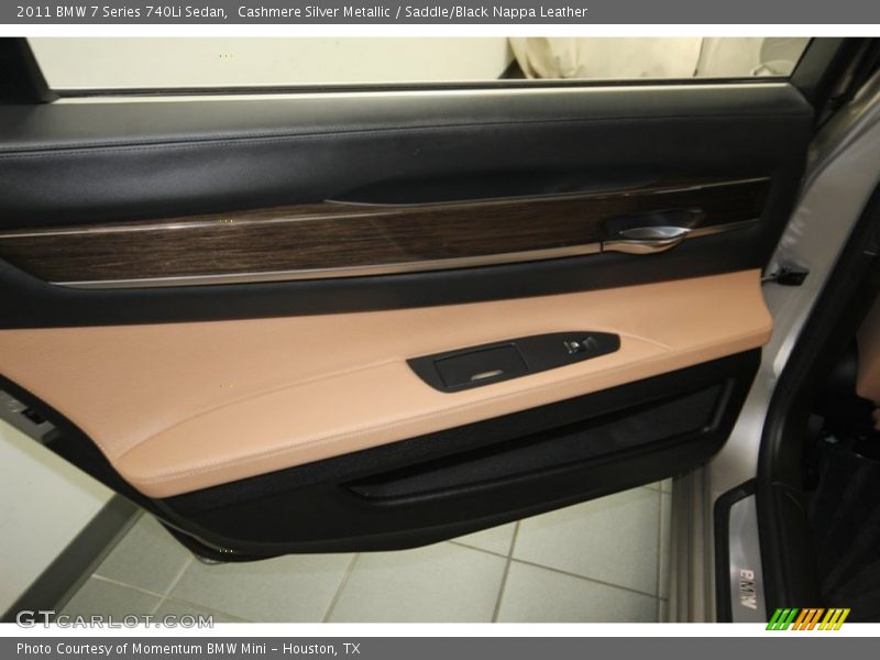 Cashmere Silver Metallic / Saddle/Black Nappa Leather 2011 BMW 7 Series 740Li Sedan