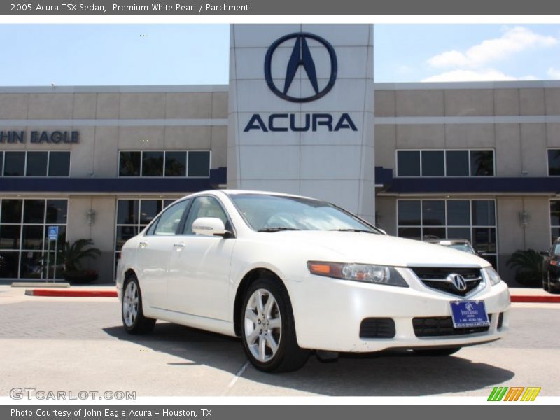 Premium White Pearl / Parchment 2005 Acura TSX Sedan