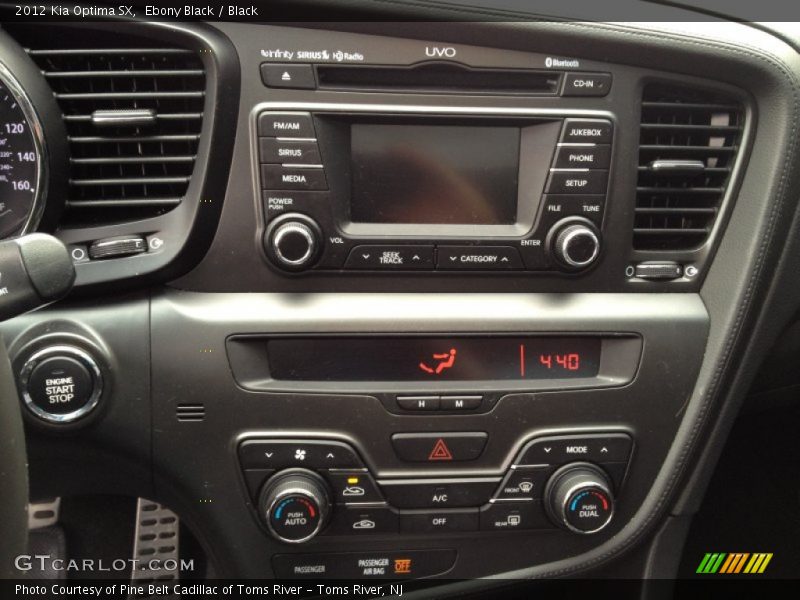 Ebony Black / Black 2012 Kia Optima SX