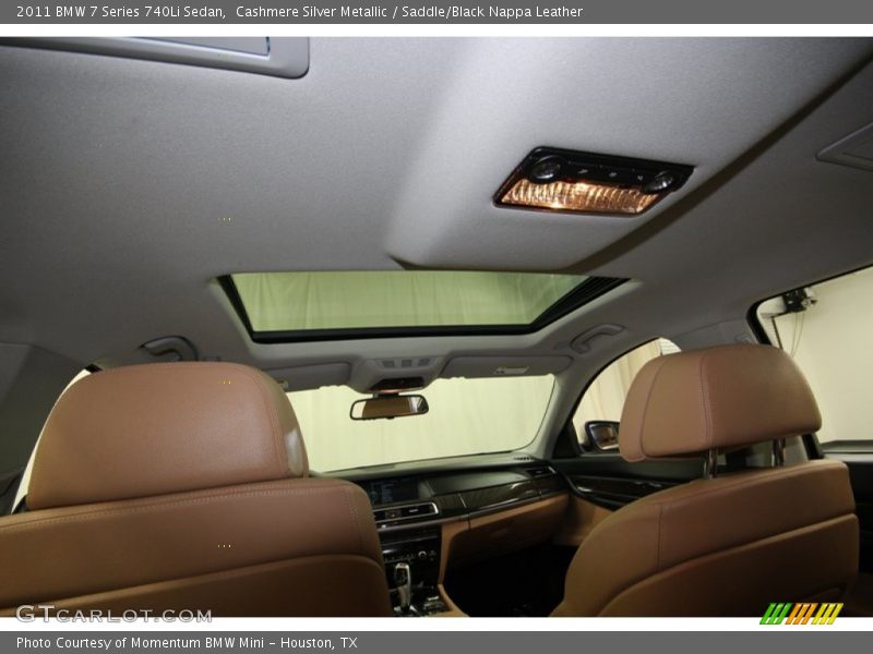 Cashmere Silver Metallic / Saddle/Black Nappa Leather 2011 BMW 7 Series 740Li Sedan