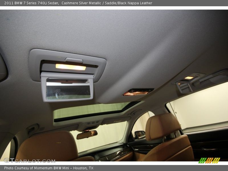 Cashmere Silver Metallic / Saddle/Black Nappa Leather 2011 BMW 7 Series 740Li Sedan