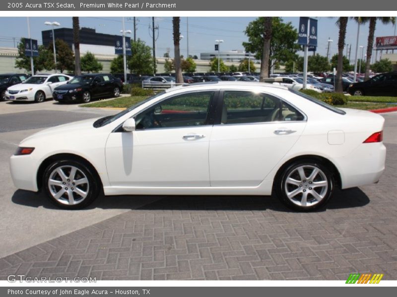 Premium White Pearl / Parchment 2005 Acura TSX Sedan