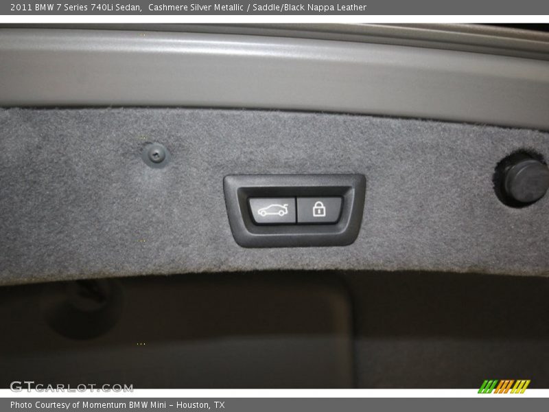 Cashmere Silver Metallic / Saddle/Black Nappa Leather 2011 BMW 7 Series 740Li Sedan