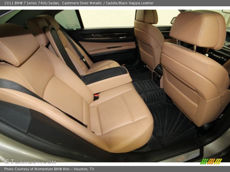 Cashmere Silver Metallic / Saddle/Black Nappa Leather 2011 BMW 7 Series 740Li Sedan