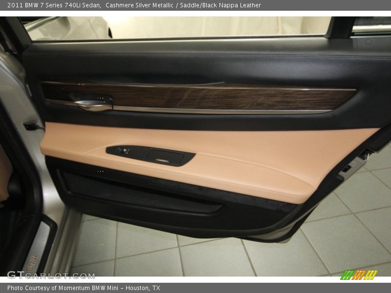 Cashmere Silver Metallic / Saddle/Black Nappa Leather 2011 BMW 7 Series 740Li Sedan