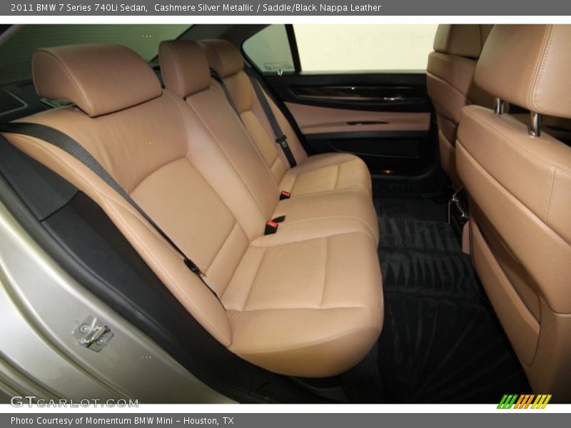 Cashmere Silver Metallic / Saddle/Black Nappa Leather 2011 BMW 7 Series 740Li Sedan