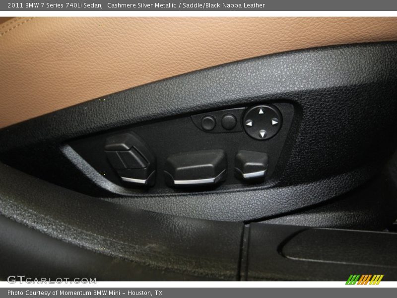 Cashmere Silver Metallic / Saddle/Black Nappa Leather 2011 BMW 7 Series 740Li Sedan