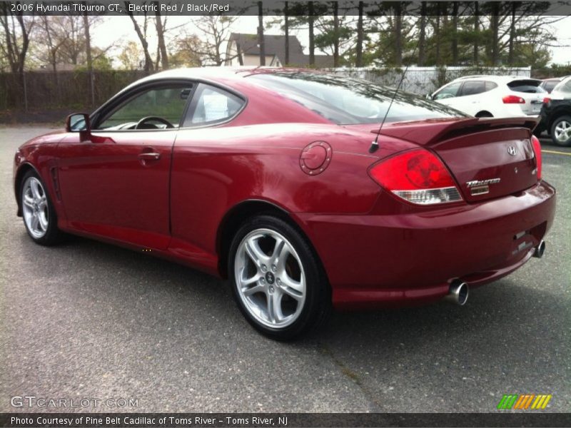 Electric Red / Black/Red 2006 Hyundai Tiburon GT