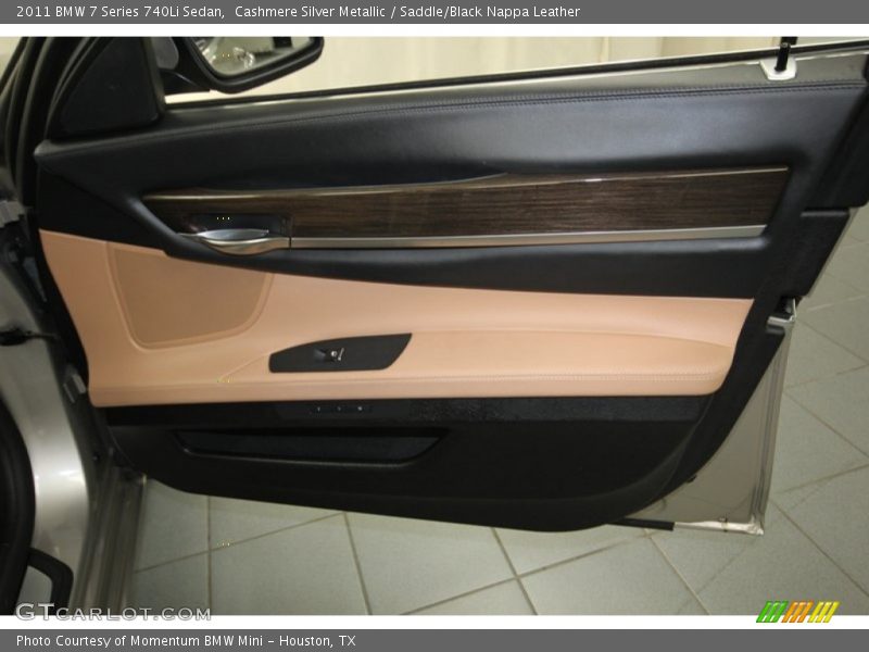 Cashmere Silver Metallic / Saddle/Black Nappa Leather 2011 BMW 7 Series 740Li Sedan