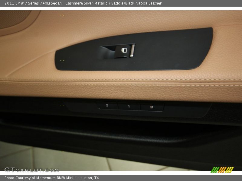 Cashmere Silver Metallic / Saddle/Black Nappa Leather 2011 BMW 7 Series 740Li Sedan
