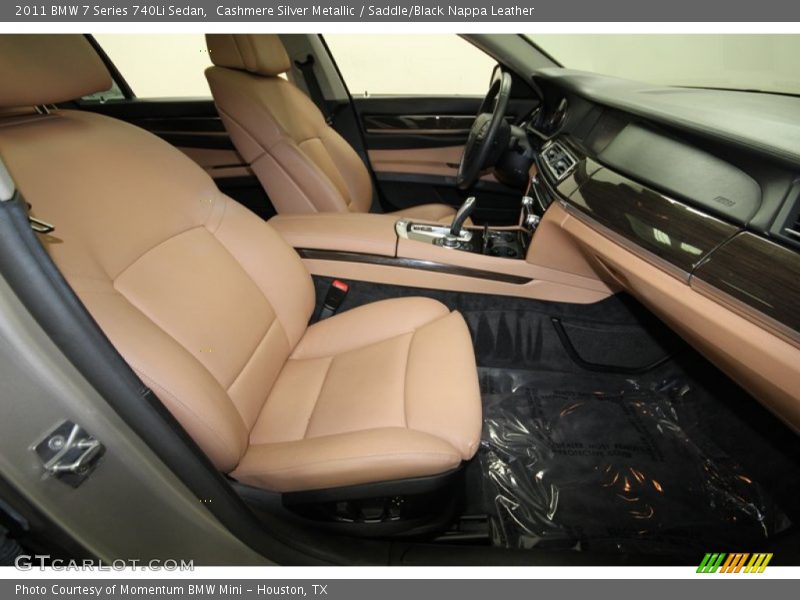 Cashmere Silver Metallic / Saddle/Black Nappa Leather 2011 BMW 7 Series 740Li Sedan