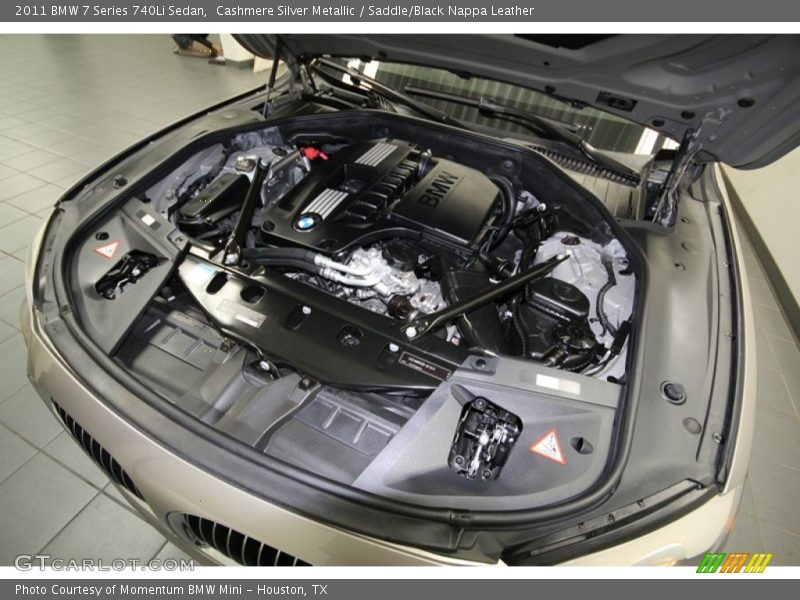 Cashmere Silver Metallic / Saddle/Black Nappa Leather 2011 BMW 7 Series 740Li Sedan