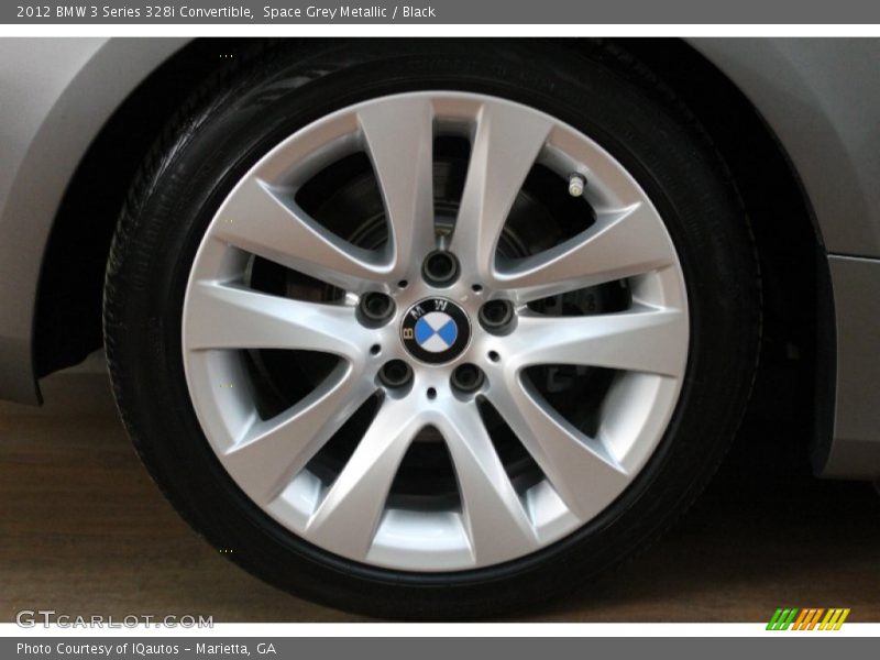 Space Grey Metallic / Black 2012 BMW 3 Series 328i Convertible