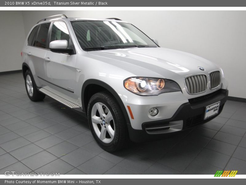 Titanium Silver Metallic / Black 2010 BMW X5 xDrive35d