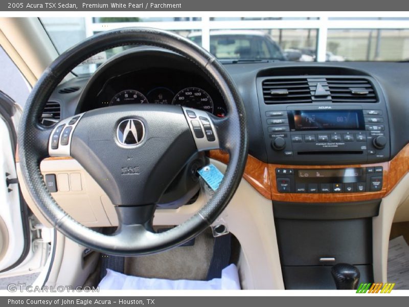 Premium White Pearl / Parchment 2005 Acura TSX Sedan