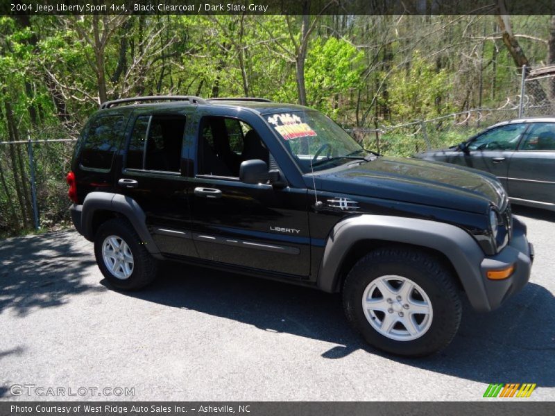 Black Clearcoat / Dark Slate Gray 2004 Jeep Liberty Sport 4x4