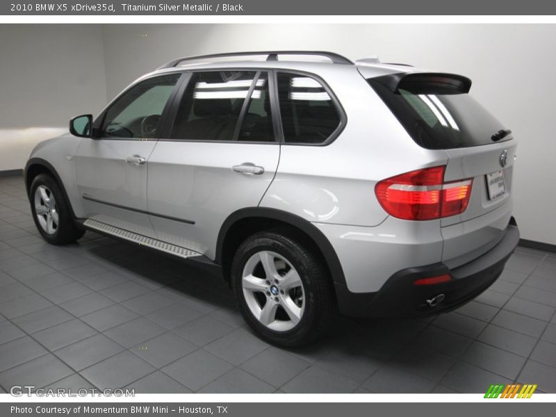 Titanium Silver Metallic / Black 2010 BMW X5 xDrive35d