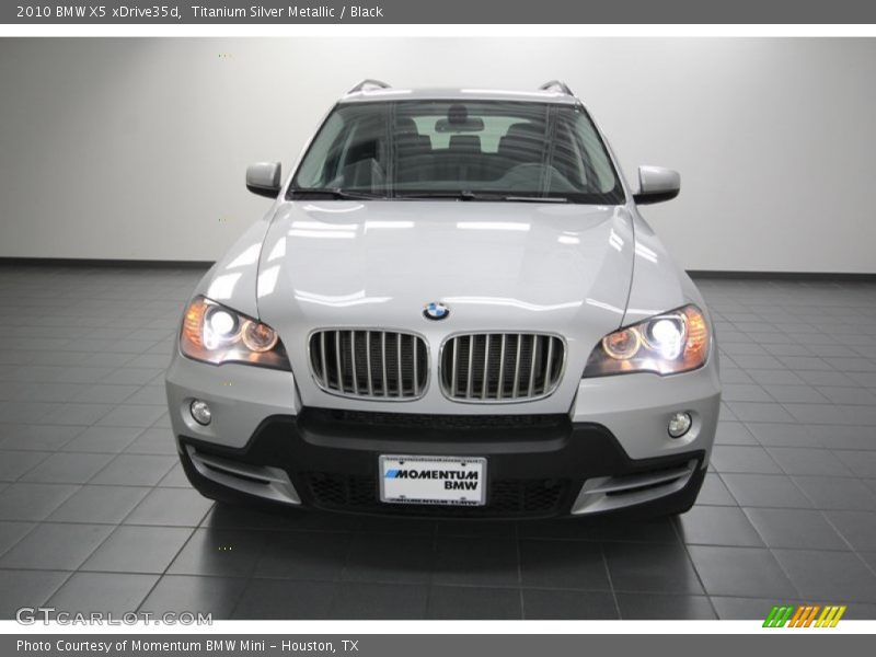 Titanium Silver Metallic / Black 2010 BMW X5 xDrive35d