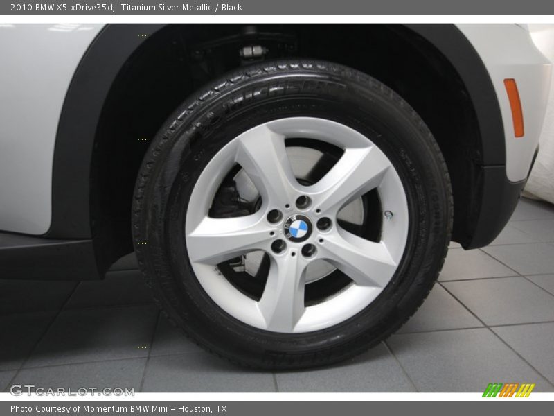 Titanium Silver Metallic / Black 2010 BMW X5 xDrive35d