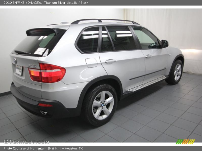 Titanium Silver Metallic / Black 2010 BMW X5 xDrive35d