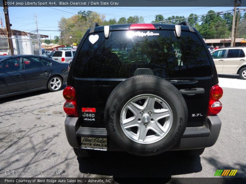 Black Clearcoat / Dark Slate Gray 2004 Jeep Liberty Sport 4x4