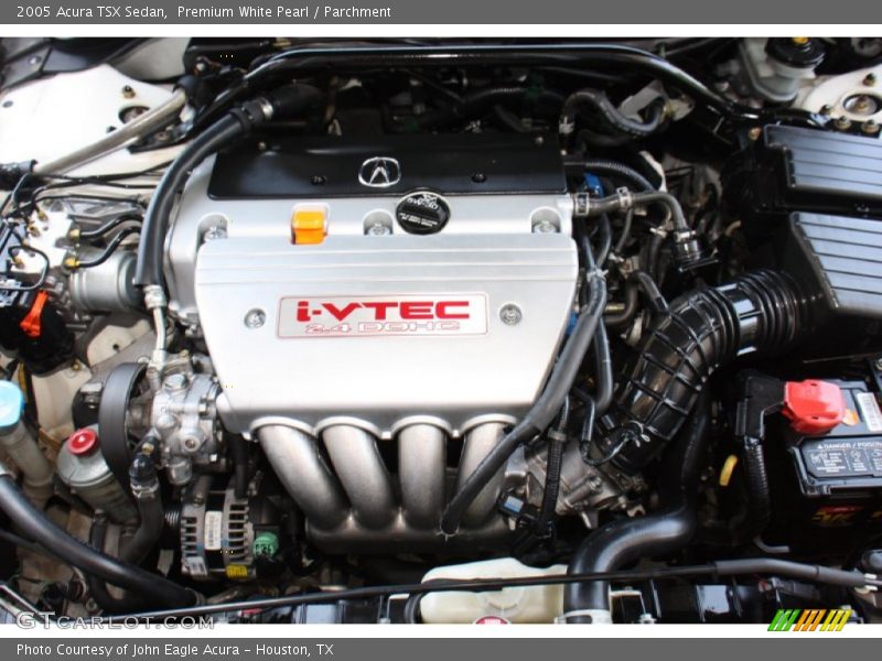 Premium White Pearl / Parchment 2005 Acura TSX Sedan